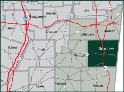 Highways and Interstates in Noxubee County